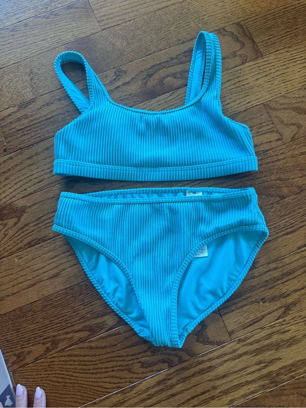 Abercrombie kids - Two-Piece ribbed Swim Set - teal
